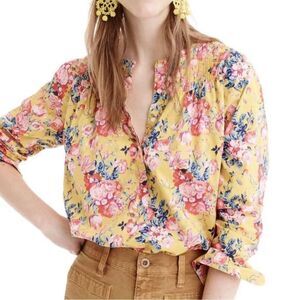 J Crew Classic Popover Shirt in Liberty® Magical Bouquet Womens Size 2